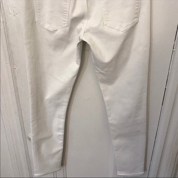 NWOT Agolde Sophie Mid Rise Skinny Jeans White 28 - Picture 5 of 9